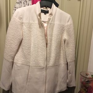 Antonio Melani short cream wool coat